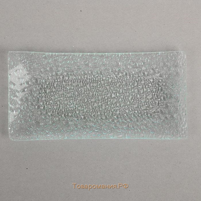 Блюдо стеклянное сервировочное «Акцент», 25,5×12,5 см