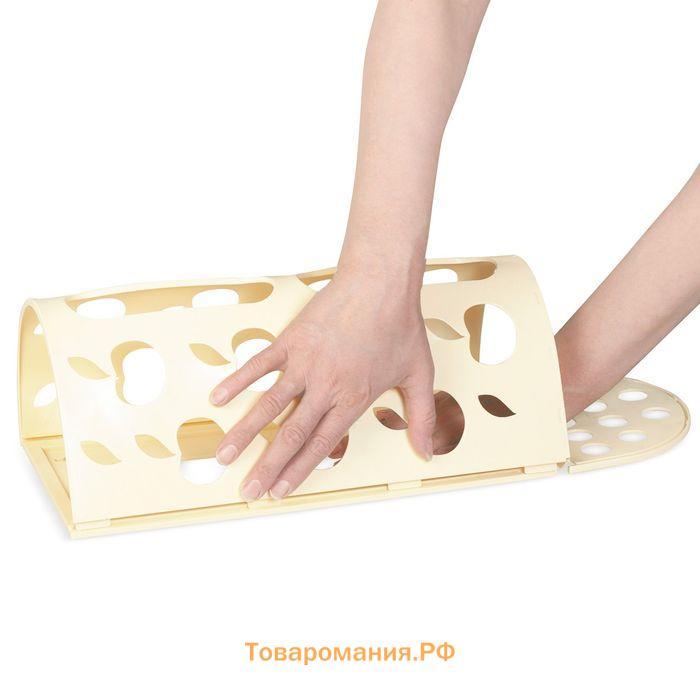 Корзина для пакетов Darel plastic «Яблоко», пластик, 16×13.5×37.5 см, МИКС