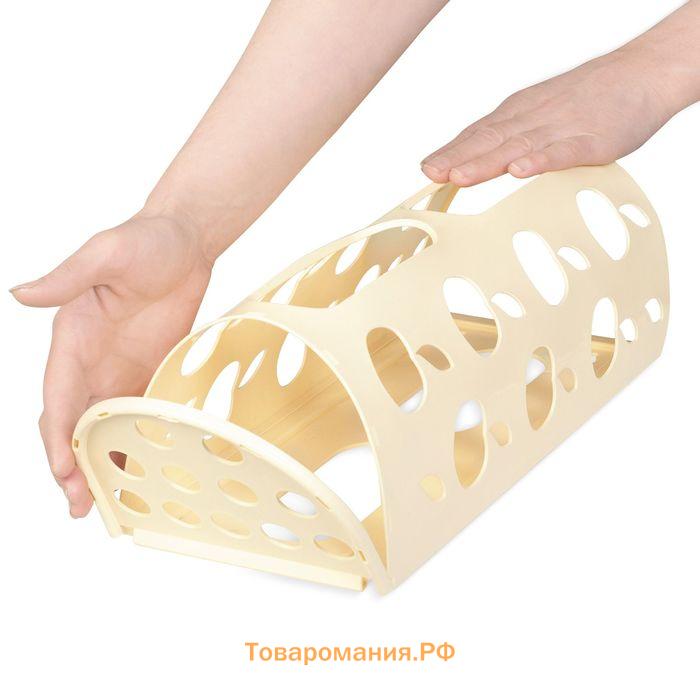 Корзина для пакетов Darel plastic «Яблоко», пластик, 16×13.5×37.5 см, МИКС