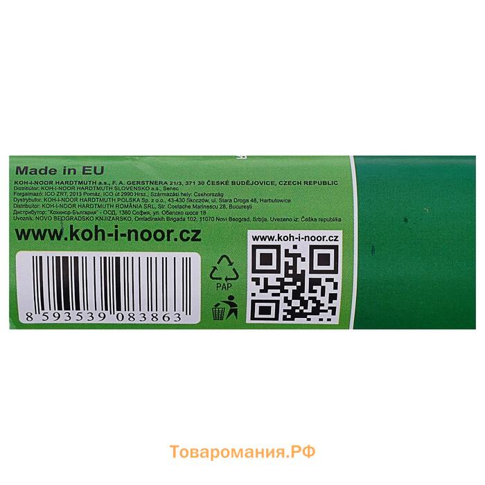 Бумага креповая поделочная гофро Koh-I-Noor 50 x 200 см 9755/04 розовая тёмняя, в рулоне