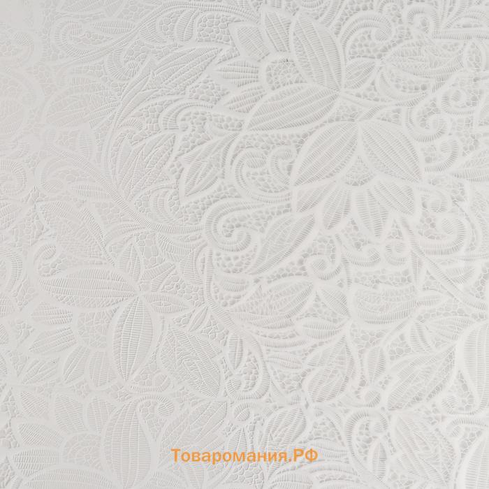 Скатерть без основы многоразовая «Ажур», 110×120 см, цвет прозрачный