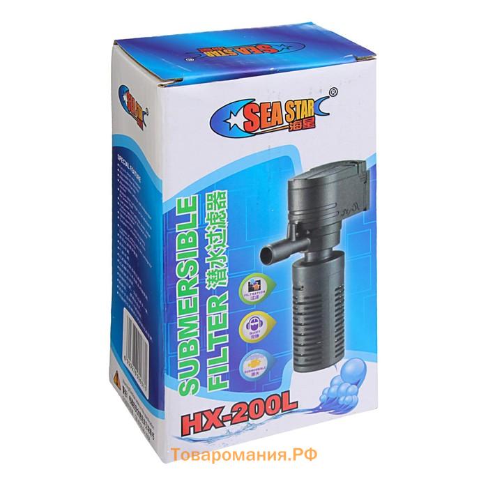 Фильтр внутренний Sea Star HX-200L, 300 л/ч, 3 Вт