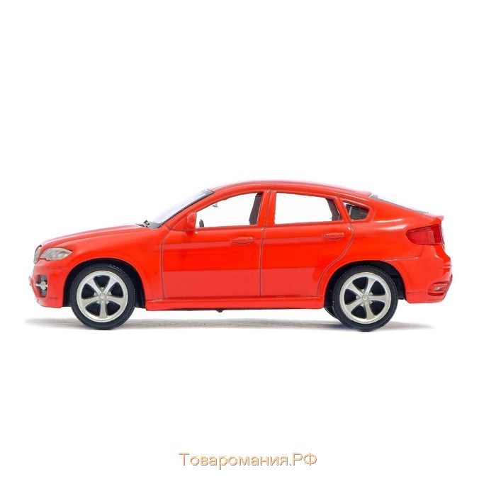 Машина металлическая BMW X6, 1:43, цвет серый