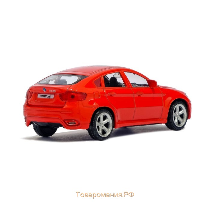 Машина металлическая BMW X6, 1:43, цвет серый