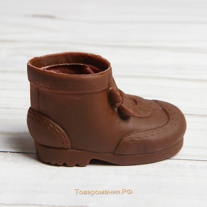 Ботинки для куклы «Липучки», длина подошвы — 7 см, ширина — 3,7 см, 1 пара, цвет коричневый