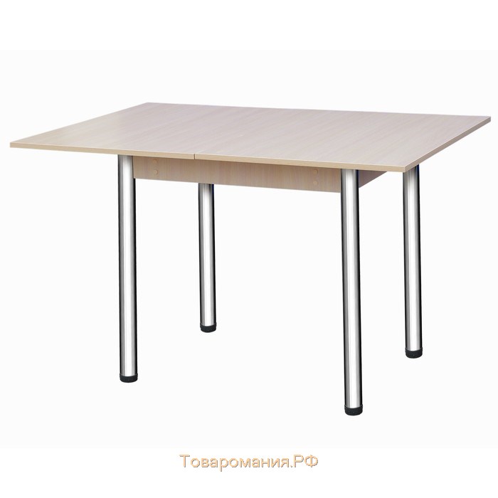 Стол поворотно-откидной «Пируэт», 800(1200) × 600 × 750 мм, опора хром, цвет дуб
