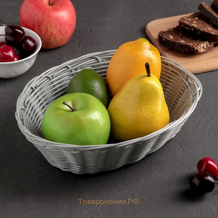 Корзинка для фруктов и хлеба «Плуг», 25×18×6,5 см