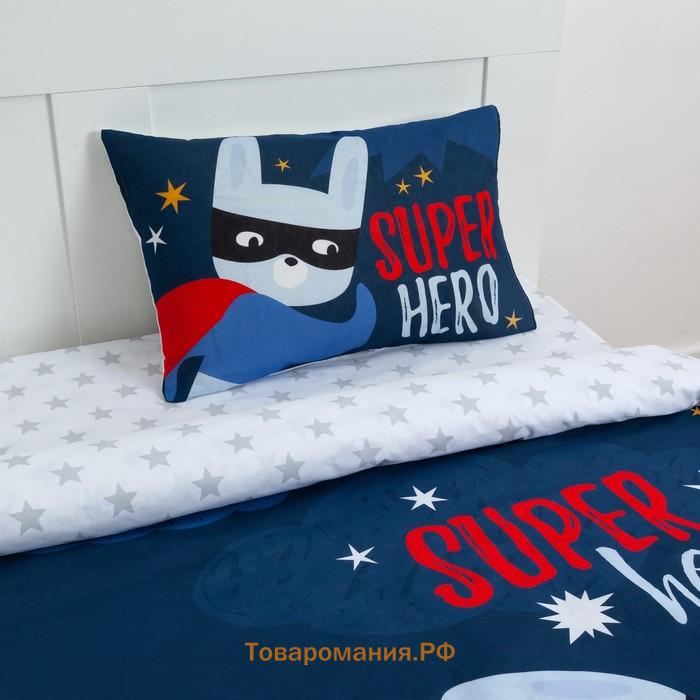 Постельное бельё «» 1.5 сп Super hero 143*215 см, 150*214 см, 50*70 см -1 шт,100% хл, бязь