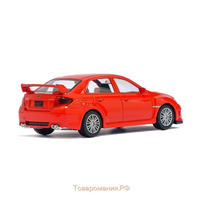 Машина металлическая SUBARU WRX STI, 1:43, цвет красный