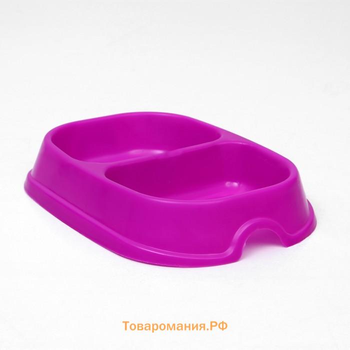 Миска 2 х 200 мл, пурпурная