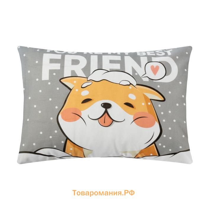 Комплект наволочек  Best friend 50х70 см - 2 шт, 100% хлопок, бязь