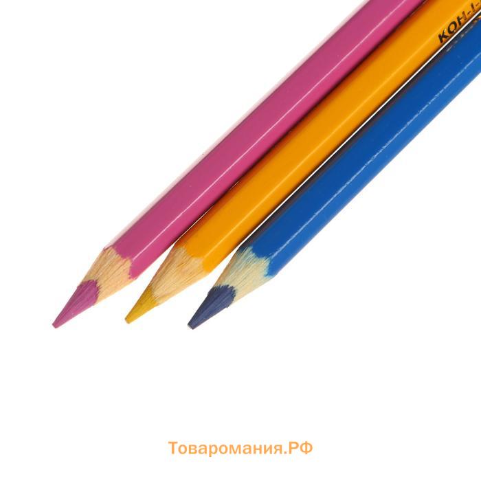 Карандаши 72 цвета Koh-I-Noor POLYCOLOR 3837, картонная упаковка, европодвес