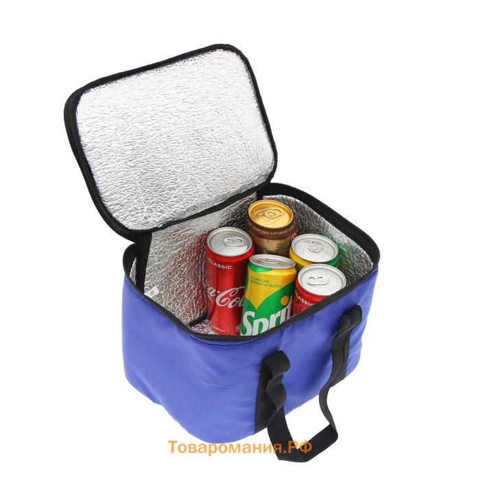 Термосумка Cartage Т-08, синяя, 10 л, 26×19×19 см
