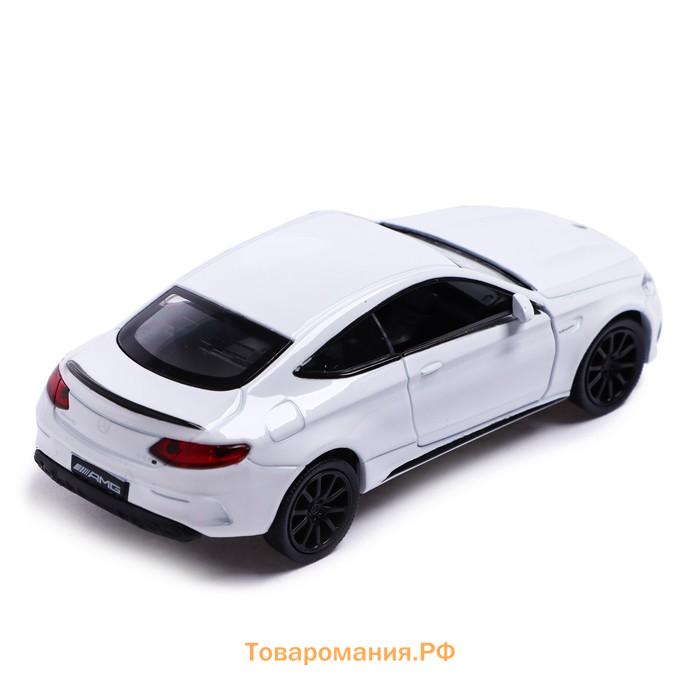 Машина металлическая MERCEDES-AMG C63 S COUPE, 1:32, открываются двери, инерция, цвет белый