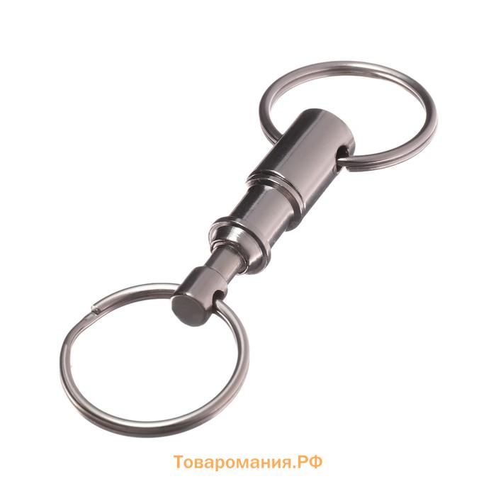Карабин цилиндрический, 8 см (ширина проушины 2 см)