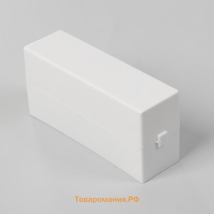 Органайзер для фрез, 30 отделений, 13 × 4 × 6,4 см, в картонной коробке, цвет белый