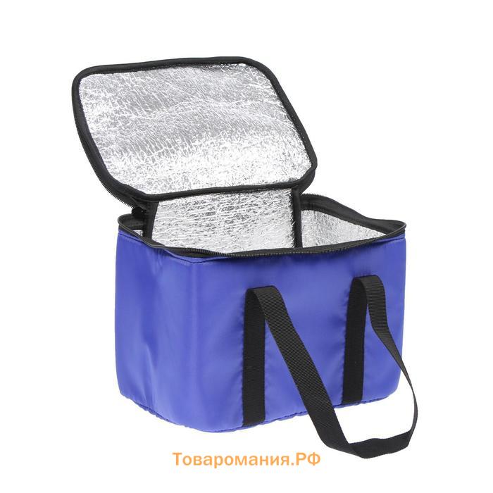 Термосумка Cartage Т-16, синяя, 10 л, 26×19×19 см