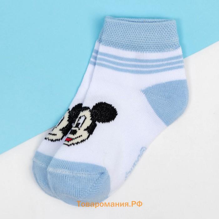 Носки "Mickey Mouse", Микки Маус, белый, 8-10 см