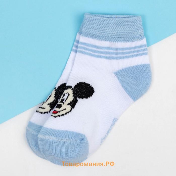 Носки "Mickey Mouse", Микки Маус, белый, 10-12 см