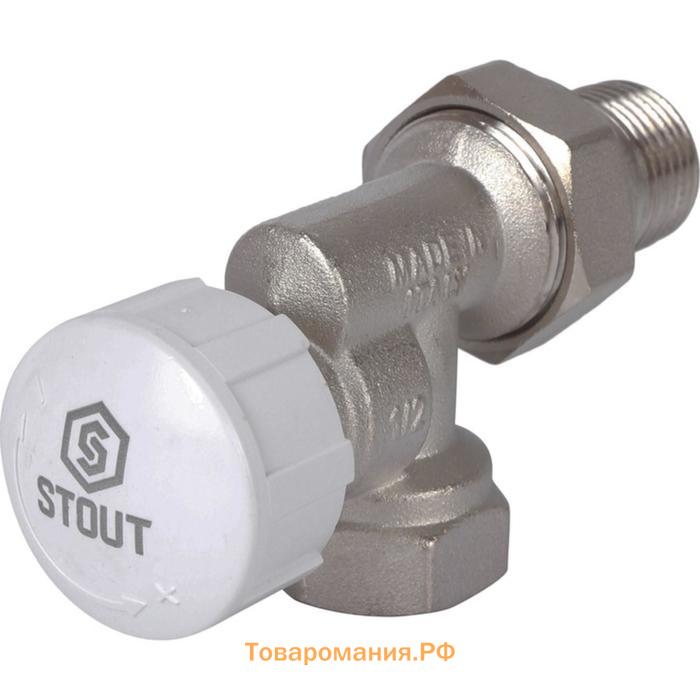 Клапан термостатический STOUT SVT-0005-000015, 1/2", осевой