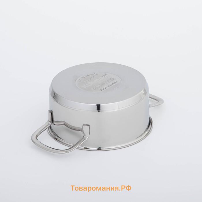 Кастрюля KUKMARA SAFIA, 1.2 л, d=16 см, капсульное дно, индукция, нержавеющая сталь