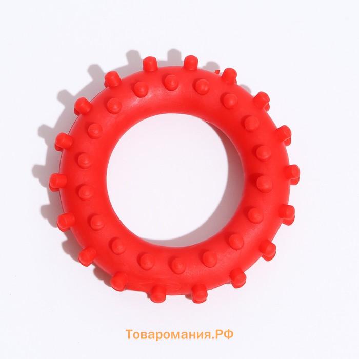 Игрушка "Кольцо с шипами №1", 5,6 см, красная