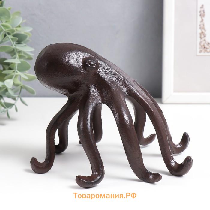 Фигурка чугун, подставка для книг «Осьминог», 14×13 см