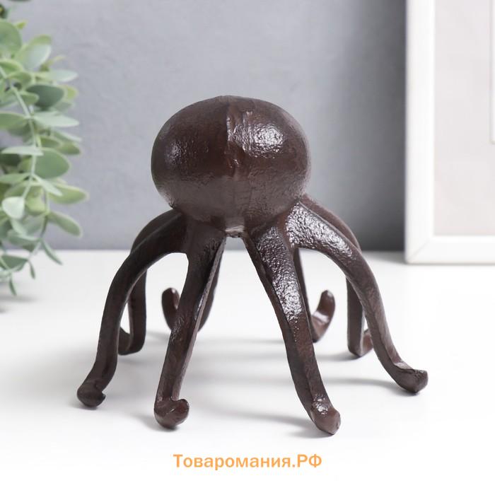 Фигурка чугун, подставка для книг «Осьминог», 14×13 см