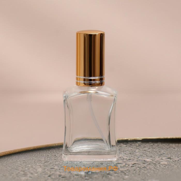 Флакон стеклянный для парфюма, с распылителем, 15 мл, цвет МИКС