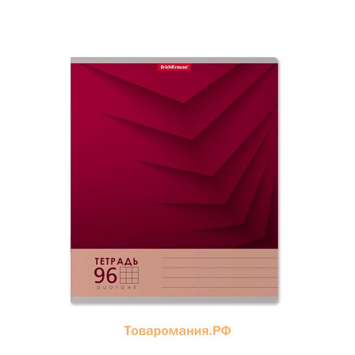 Тетрадь 96 листов в клетку, ErichKrause Duotone Next, обложка мелованный картон, блок офсет 100% белизна, МИКС