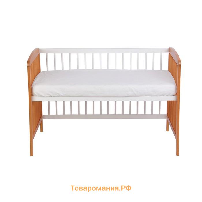 Кроватка детская Polini kids Simple 101, цвет белый-бук