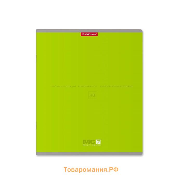 Тетрадь 48 листов в клетку, ErichKrause MC-7, обложка мелованный картон, блок офсет 100% белизна, МИКС