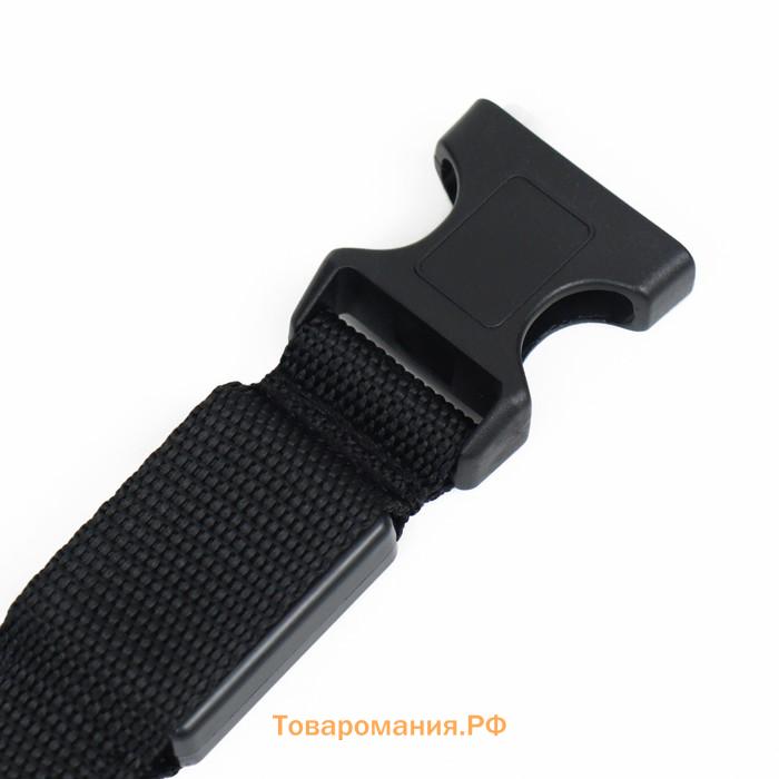 Ошейник с подсветкой, зарядка от USB, размер M, ОШ 37-46 см, 3 режима, черный