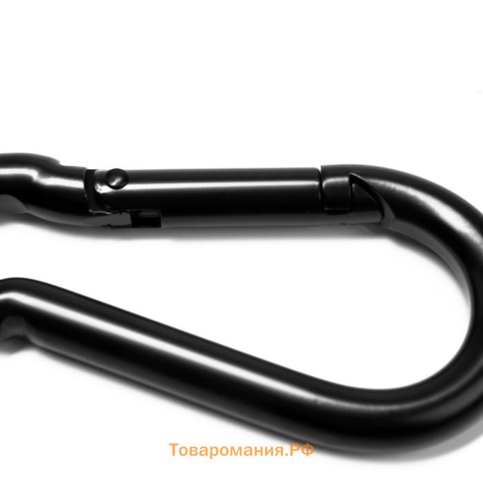 Карабин ТУНДРА krep, DIN5299С, 10×100 мм, черный, 1 шт.