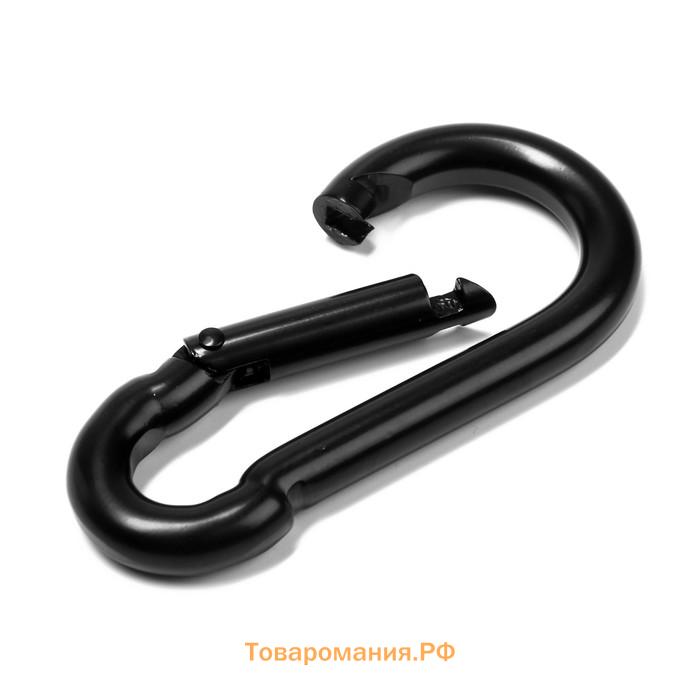 Карабин ТУНДРА krep, DIN5299С, 10×100 мм, черный, 1 шт.
