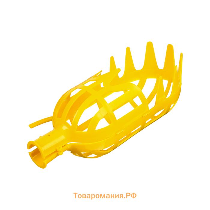 Плодосъемник, d=11 см, под черенок, цвет жёлтый, Greengo