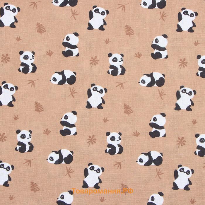 Постельное бельё  1,5 сп Lazy panda., 143х215 см, 150х214 см, 50х70 см -1 шт, 100% хл, бязь