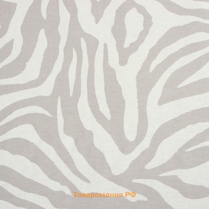 Постельное бельё  евро Beige zebra, 200х217 см, 220х240 см, 70х70 см -2 шт, бязь 125 г/м2