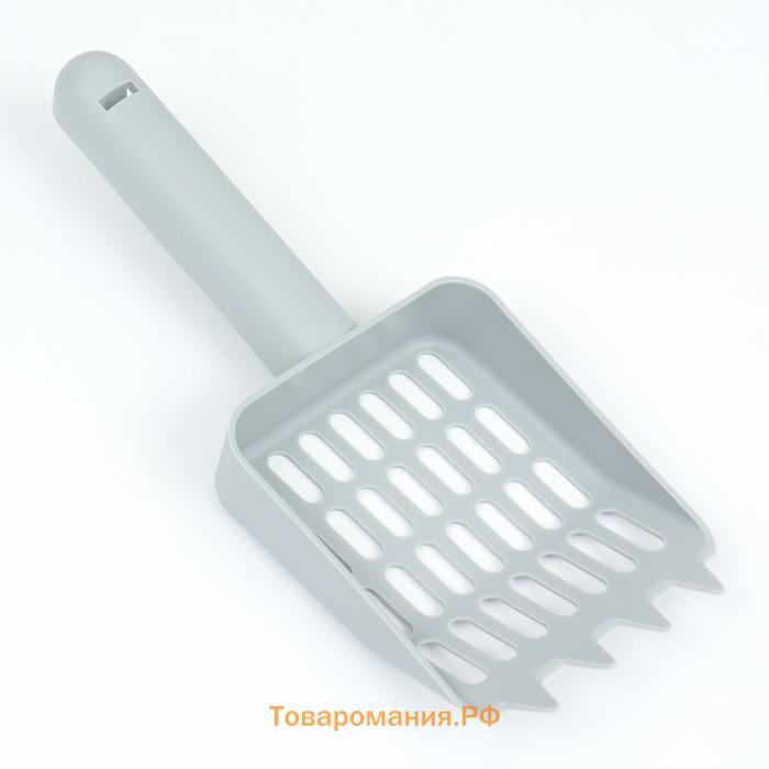 Туалет закрытый 50 х 40 х 40 см с выдвижным поддоном, серый
