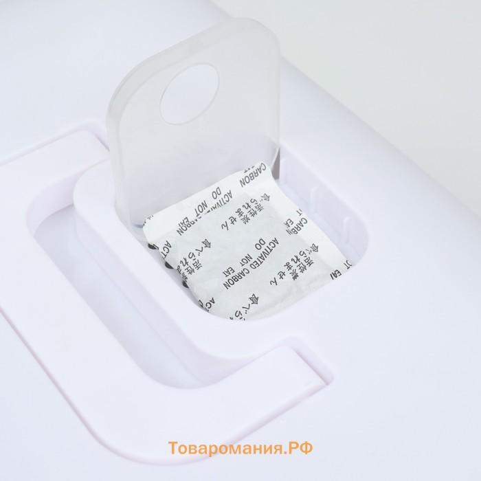 Туалет-домик 35 х 50 х 35 см, бело-чёрный