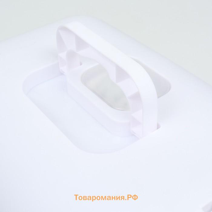 Туалет-домик 35 х 50 х 35 см, бело-чёрный
