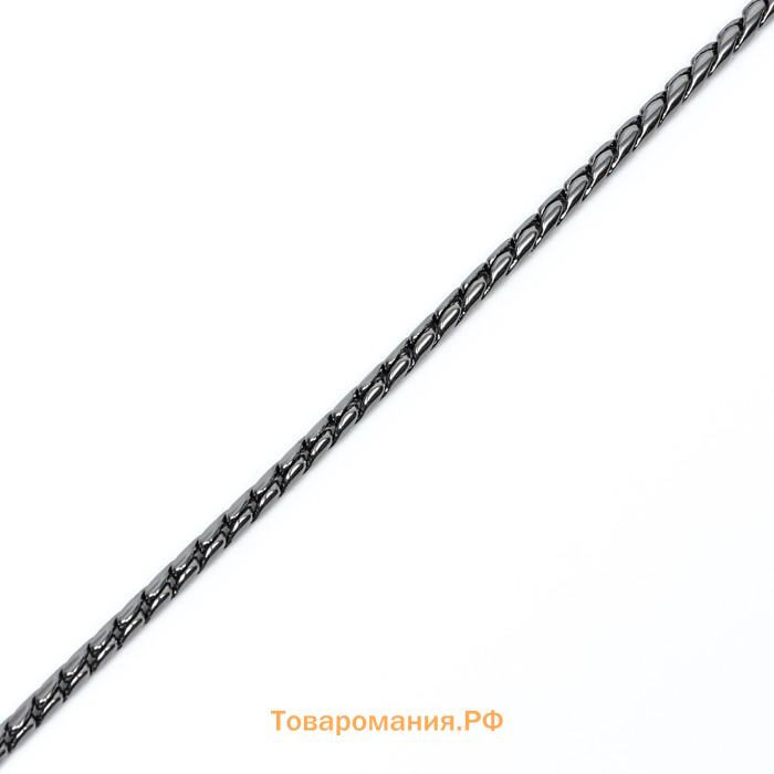 Ошейник - удавка "Кобра", 50 см, толщина цепочки 4 мм, черный