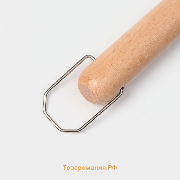 Сковорода двусторонняя для выпечки сэндвичей , 29.5×14.3×4 см, с антипригарным покрытием