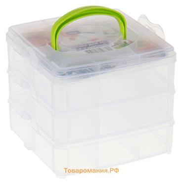 Органайзер для для мелочей, 3-х ярусный, 18 ячеек
