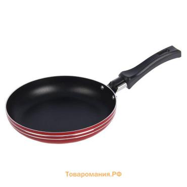 Сковорода «Лерой», d=16 см, пластиковая ручка, антипригарное покрытие, МИКС