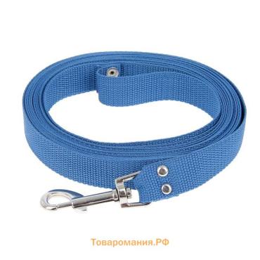 Поводок капроновый цветной Зооник, 5 м х 2,5 см, микс цветов
