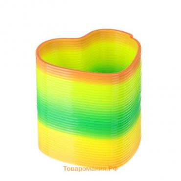 Пружинка - радуга «Единорог», форма сердце, d=5 см