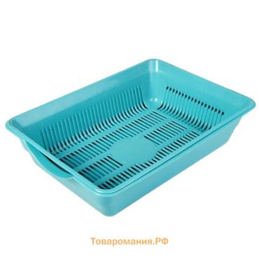 Туалет глубокий с сеткой 36 х 25 х 9 см, голубой