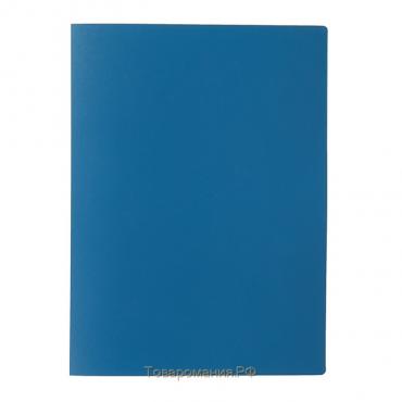 Папка с 40 вкладышами А4, 500 мкм, Calligrata, текстура "песок", синяя