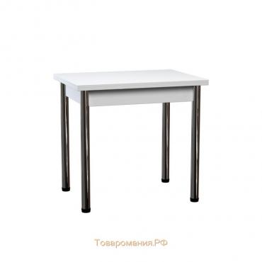 Стол поворотно-откидной «Пируэт», 800(1200) × 600 × 750 мм, опора хром, цвет белый